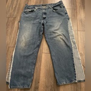 Plus High Waist Side Slit Jeans